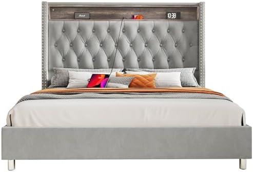 Transform Our Bedroom: Reviewing Jocisland's LED Bed Frame