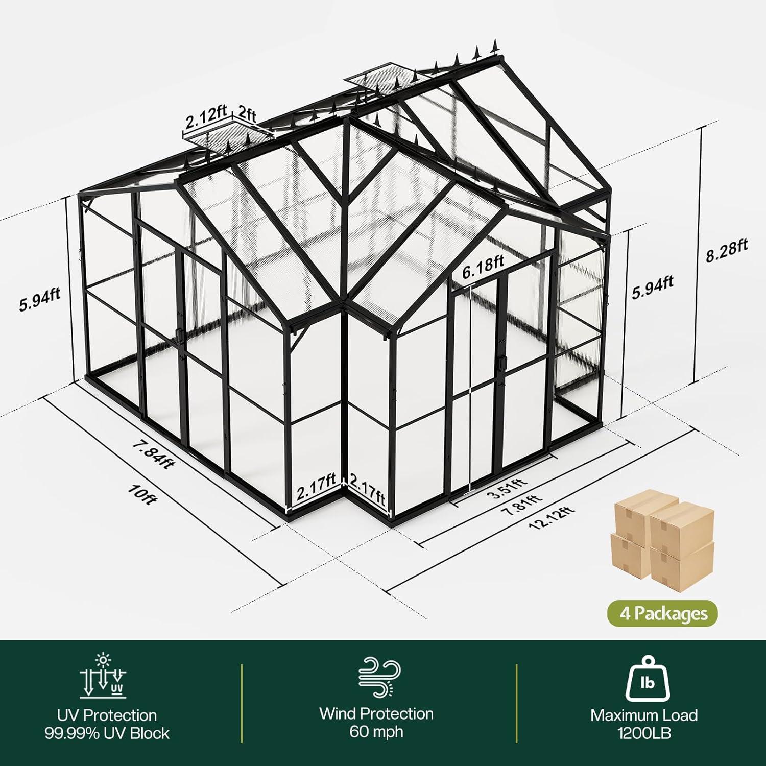 Our Honest Take on the Jocisland 12x10⁣ Greenhouse Build & Features